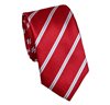 Red Striped Slim Tie