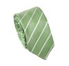Green Lime Stripes Silk Skinny Tie