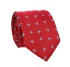 Garnet with Blue Roses Tie