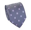 Grey with Geometric Design Tie