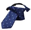 Boy's Blue Tie with skulls