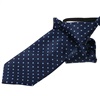 Boy's Navy Blue Tie with Dots