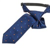 Boy's Navy Blue Tie with Dots