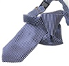 Boy's Navy Blue Tie with White Dots