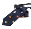 Boy's Navy Blue Tie with Teddy Bears