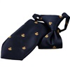 Boy's Dark Blue Tie with Yellow Ducks