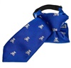 Boy's Royal Blue Tie with White Teddy Bears