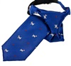 Boy's Royal Blue Tie with Dogs