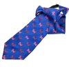 Boy's Royal Blue with Pink Schnauzer Tie
