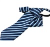 Boy's Dark Blue Striped Tie