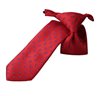 Red Boy's Tie with Blue Design