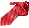 Boy's Red Tie with Blue Dots