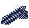 Boy's Navy Blue Silk Tie with Elephants