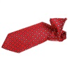 Boy's Garnet Silk Tie with Dots