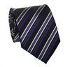 Purple and Black Stripes Tie