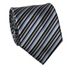 Black and Blue Striped Tie