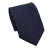 Blue with Green Dots Natural Silk Tie