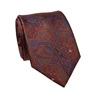 Terracotta Paisley Natural Silk Tie
