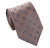 Camel and Blue Paisley Silk Tie