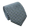 Green Squares Natural Silk Tie