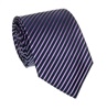 Deep Blue and Purple Stripes Silk Tie