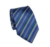 Blue and Grey Stripes Silk Tie