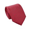 Red with Blue Dots Silk Tie