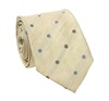 Green with Grey Dots Natural Silk Tie