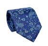 Blue Paisley Silk Tie and Pocket Square