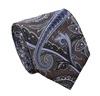 Brown Paisley Silk Tie and Pocket Square