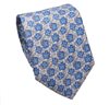 Blue Flowers Natural Silk Tie and Pocket Square