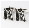 Shirt and Tie Metal Cufflinks