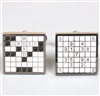 Sudoku and Crosswords Cufflinks