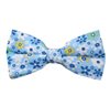 Sky Blue Bow Tie with Flowers