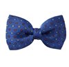 Royal Blue Bow Tie with Garnet Daisies