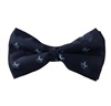 Dark Blue Bow Tie with Blue Horses