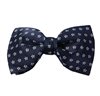 Dark Blue Bow Tie with Daisies