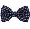 Blue Bow Tie with White Daisies