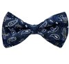 Blue Bow Tie with Paisley Design