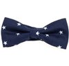 Dark Blue Bow Tie with White Stars