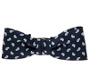 Dark Blue Baby's Bow Tie with Paisley