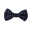 Dark Blue Baby's Bow Tie with White Dots