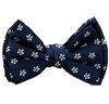 Dark Blue Baby's Bow Tie with Daisies