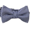 Dark Blue Baby's Bow Tie with White Dots