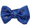 Royal Blue Baby's Bow Tie with Red Bikes and Dogs