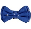 Royal Blue Baby's Bow Tie with White Horses