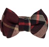 Brown Checked Baby's Bow Tie