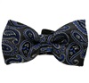 Dark Grey Baby's Bow Tie with Paisley