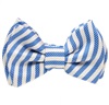 Baby's Bow Tie with White and Blue Stripes