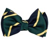 Dark Blue and Green Stripes Silk Baby's Bow Tie